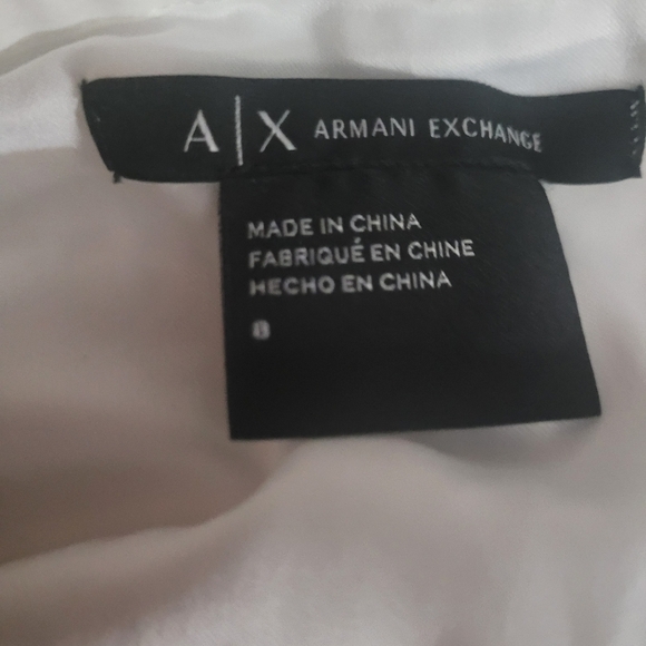 Armani Exchange White A Line Skirt 8 - Picture 4 of 4